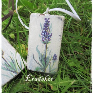 Romantikus levendulás nyaklánc - ékszer - nyaklánc - medál - Meska.hu