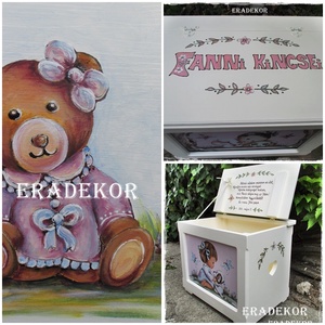  Ajándék kislányoknak keresztelőre, Játék & Sport, Babalátogató ajándékcsomag, Festett tárgyak, Meska
