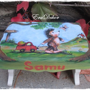 Sünis sámli keresztelőre - játék & sport - babalátogató ajándékcsomag - Meska.hu