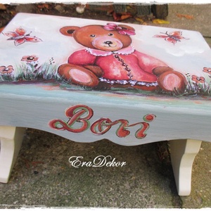 Vidám virágos, mackós mese - otthon & életmód - babaszoba, gyerekszoba - babaszoba, gyerekszoba - Meska.hu