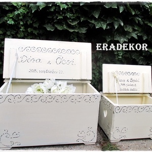 Nászajándék láda esküvőre, Esküvő, Emlék & Ajándék, Nászajándék, Nászajándék gyűjtők, Festett tárgyak, MESKA