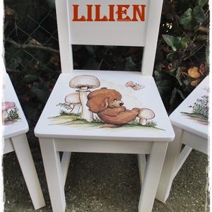 Kutyusos mese a székemen. - játék & sport - keresztelőajándékok - Meska.hu