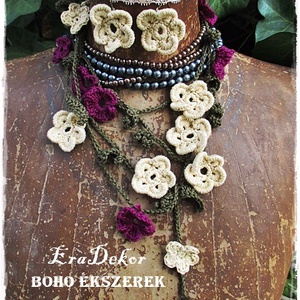 Boho virág mánia - ruha & divat - sál, sapka, kendő - stóla - Meska.hu