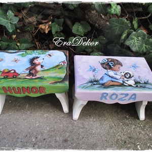 Sámli a nevemmel - otthon & életmód - babaszoba, gyerekszoba - gyerek szék, sámli - Meska.hu