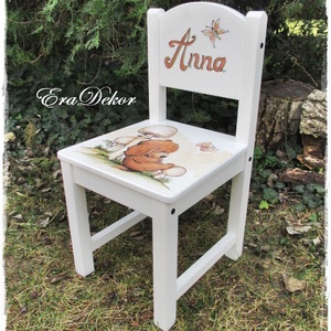 Kutyusos mese a székemen. - otthon & életmód - babaszoba, gyerekszoba - babaszoba, gyerekszoba - Meska.hu