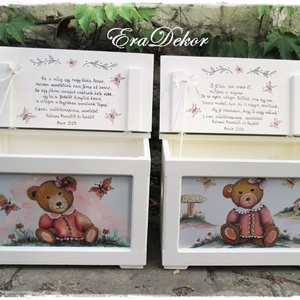 Az én mackóm a ládámon - játék & sport - babalátogató ajándékcsomag - Meska.hu