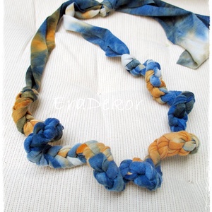 Batikolt, kékes türkiz nyakláncok - ékszer - nyaklánc - medálos nyaklánc - Meska.hu