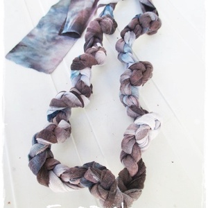 Rusztikus textil  nyakláncok   1db - ékszer - nyaklánc - medálos nyaklánc - Meska.hu
