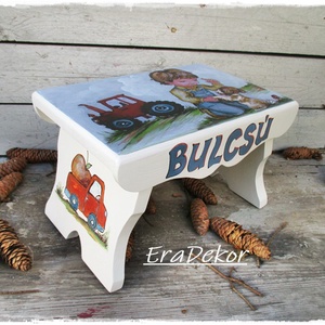 Névre szóló mesés sámli fiúnak keresztelőre ajándék - játék & sport - Meska.hu