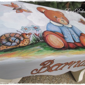 Kisfiúnak ajándék keresztelőre születésnapra mesés sámli névreszóló - játék & sport - keresztelőajándékok - Meska.hu