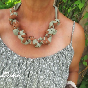 Ha nyár ha tél, akkor is textil nyaklánc  - ékszer - nyaklánc - medálos nyaklánc - Meska.hu