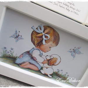 Az én kutyusom, játéktároló kincsesláda kislányoknak - játék & sport - babalátogató ajándékcsomag - Meska.hu