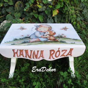 Szeretem a cicámat,  sámli a neveddel kislányoknak - játék & sport - babalátogató ajándékcsomag - Meska.hu