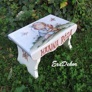 Szeretem a cicámat,  sámli a neveddel kislányoknak - játék & sport - babalátogató ajándékcsomag - Meska.hu