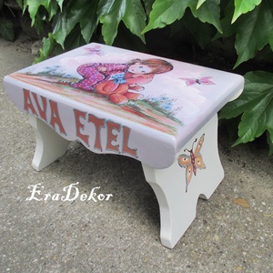 Én és a macim, mesés sámli kislányoknak - játék & sport - plüssállat & játékfigura - maci - Meska.hu