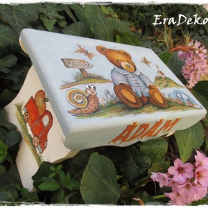 Mackós sámli kisfiúknak húsvéti keresztelőre - játék & sport - babalátogató ajándékcsomag - Meska.hu