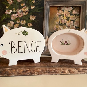 Pénzgyűjtő malacpersely gyerekeknek születésnapra, névnapra, ovis ballagásra - esküvő - emlék & ajándék - nászajándék - esküvői pénzátadó doboz - Meska.hu