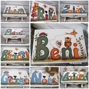 Sámli a neveddel,  kisfiúknak  karácsonyra - otthon & életmód - babaszoba, gyerekszoba - gyerek szék, sámli - Meska.hu  Sámli a neveddel,  kisfiúknak  karácsonyra - otthon & életmód - babaszoba, gyerekszoba - gyerek szék, sámli - Meska.hu