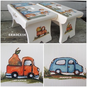 Labdás sámli a neveddel,  kisfiúknak  karácsonyra - játék & sport - keresztelőajándékok - Meska.hu