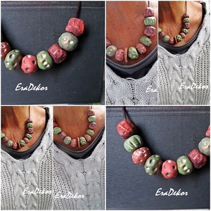 Pöttyös az igazi - ékszer - nyaklánc - hosszú nyaklánc - Meska.hu