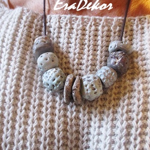 Rusztikus bohém fantázia  - ékszer - nyaklánc - medálos nyaklánc - Meska.hu