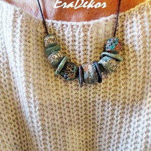 Rusztikus bohém fantázia türkiz - Meska.hu