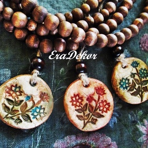 2 oldalas Virág nyakláncok 3db - ékszer - nyaklánc - medálos nyaklánc - Meska.hu