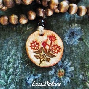 2 oldalas Virág nyaklánc - Meska.hu