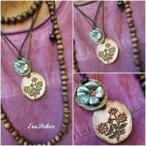 2db virágom nyaklánc  - Meska.hu