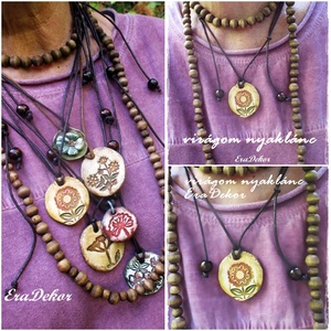 Napvirág nyaklánc  - Meska.hu