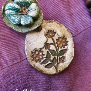 2db virágom nyaklánc  - ékszer - nyaklánc - medálos nyaklánc - Meska.hu