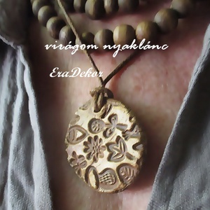 Napvirág nyaklánc  - ékszer - nyaklánc - medálos nyaklánc - Meska.hu