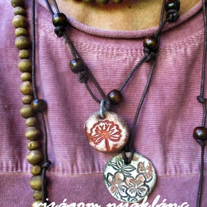 2db virágom nyaklánc  - ékszer - nyaklánc - medálos nyaklánc - Meska.hu