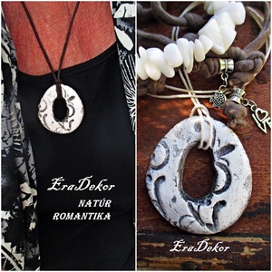 Kreatív fantázia nyaklánc  , Ékszer, Nyaklánc, Medálos nyaklánc, Festett tárgyak, MESKA