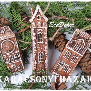 Vintage  karácsonyi torony 1db karácsonyfadísz - karácsony - karácsonyi lakásdekoráció - karácsonyfadíszek - Meska.hu