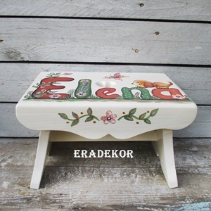  Kutyás  sámli a nevemmel - játék & sport - babalátogató ajándékcsomag - Meska.hu