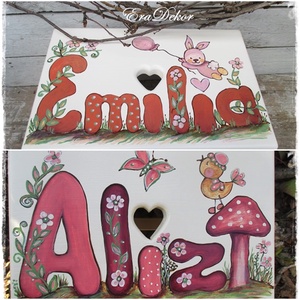 Névre szóló sámli kislányoknak keresztelőre - játék & sport - babalátogató ajándékcsomag - Meska.hu