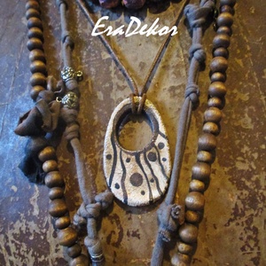 Egyedi rusztikus nyaklánc - ékszer - nyaklánc - medálos nyaklánc - Meska.hu