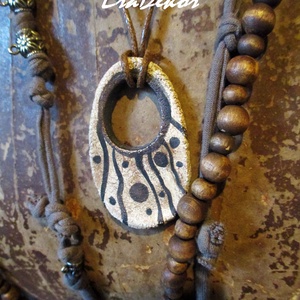 Egyedi rusztikus nyaklánc - ékszer - nyaklánc - medálos nyaklánc - Meska.hu