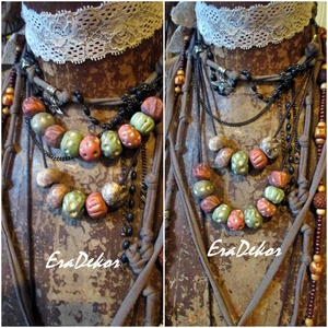 A pöttyös az igazi 2db, Ékszer, Nyaklánc, Hosszú nyaklánc, Ékszerkészítés, Kerámia, MESKA