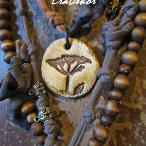 Egyedi, natúr  virágnyaklánc - ékszer - nyaklánc - hosszú nyaklánc - Meska.hu