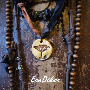 Egyedi, natúr  virágnyaklánc - ékszer - nyaklánc - hosszú nyaklánc - Meska.hu