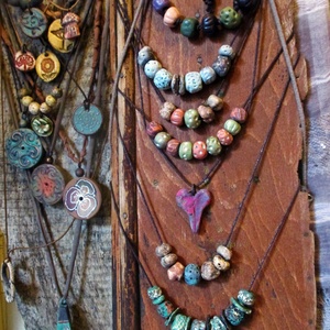 A pöttyös az igazi 2db - ékszer - nyaklánc - hosszú nyaklánc - Meska.hu