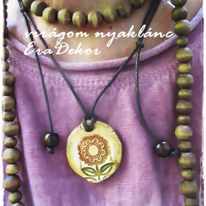 Napvirág nyaklánc - ékszer - nyaklánc - medálos nyaklánc - Meska.hu