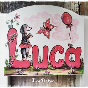 Festett kutyusos  szék  kislányoknak 1db - baba - mama - babaszobabútor - gyerek szék, sámli - Meska.hu