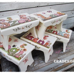 Festett sámli, ajándék kislánynak keresztelőre - otthon & életmód - bútor - szék & fotel - Meska.hu