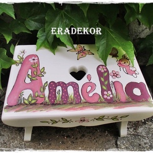 Festett sámli, ajándék kislánynak keresztelőre - baba - mama - keresztelő kellékek - keresztelőajándékok - Meska.hu