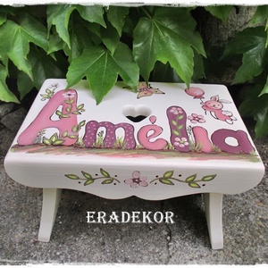 Festett sámli, ajándék kislánynak keresztelőre - baba - mama - keresztelő kellékek - keresztelőajándékok - Meska.hu