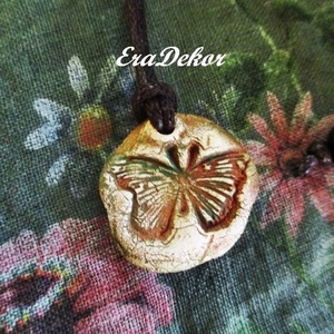 Virágom nyaklánc és lepke - ékszer - nyaklánc - medálos nyaklánc - Meska.hu