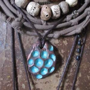 Türkíz szerelem nyaklánc - ékszer - nyaklánc - medálos nyaklánc - Meska.hu